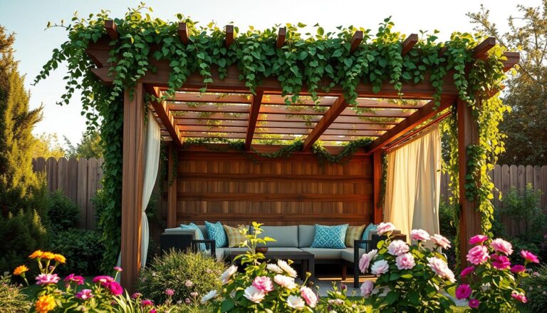 diy  pergola  cabana  reveal