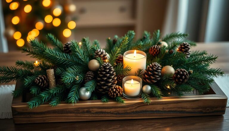 Simple And Inexpensive Christmas Table Centerpiece