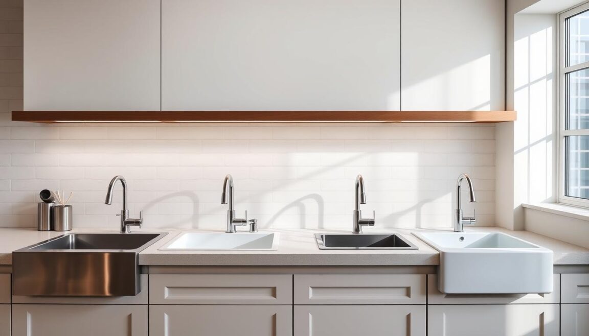 Standard kitchen sink sizes and styles