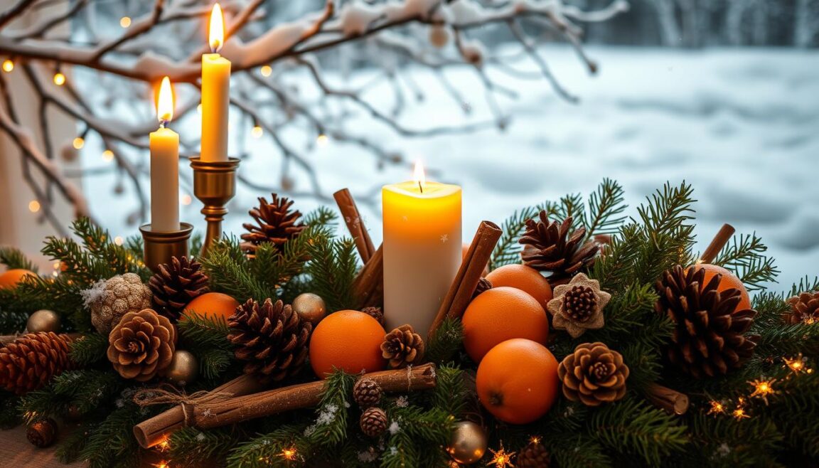 natural decorations for Christmas