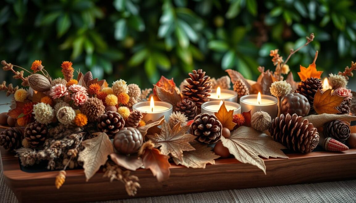 DIY nature-inspired centerpiece