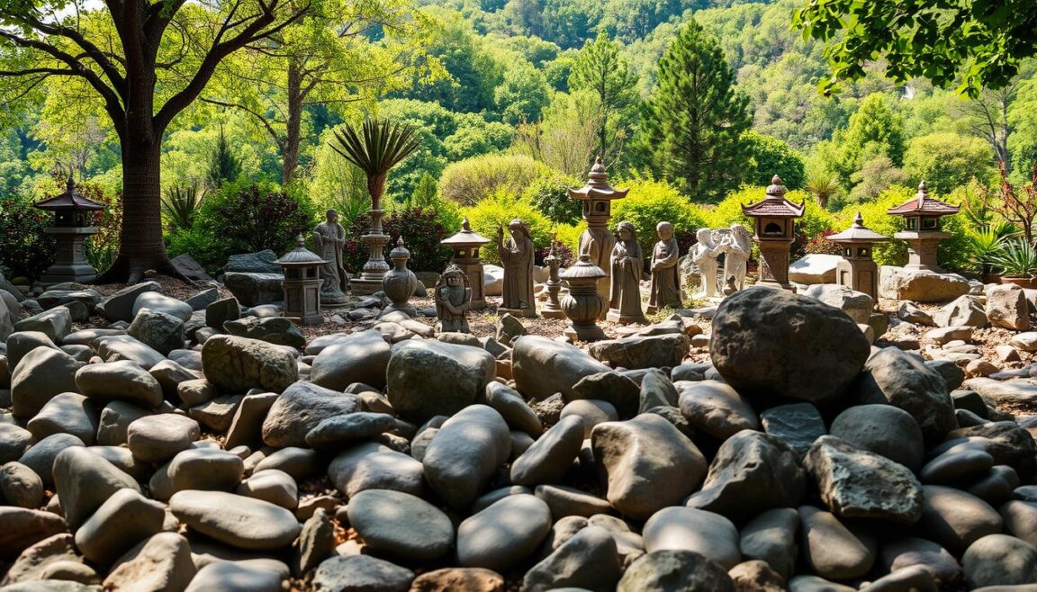 stone garden decorations