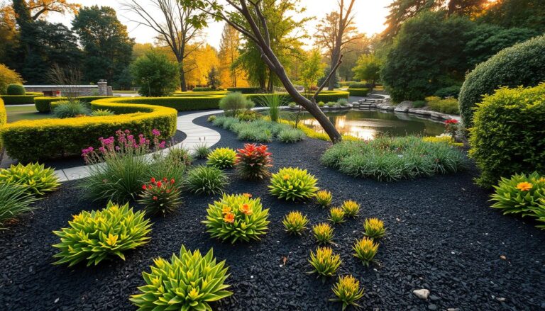Black Mulch Landscaping Ideas