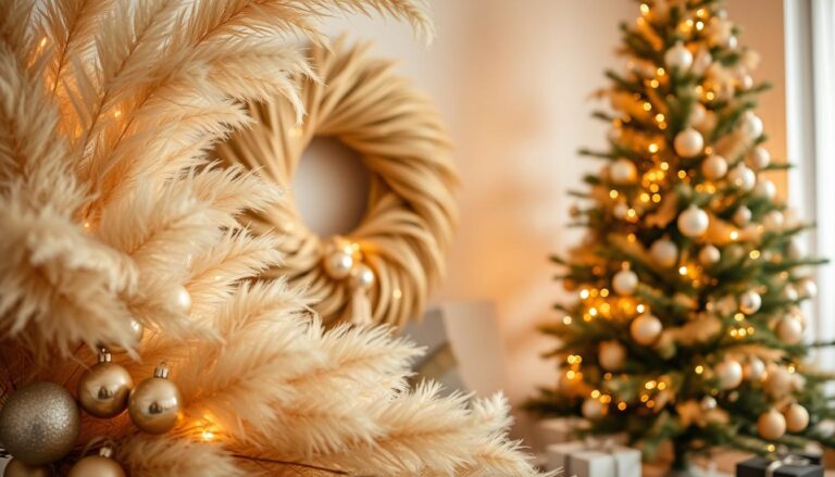 Pampas Grass Christmas Trees