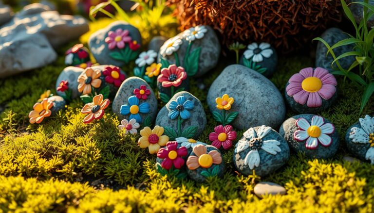 DIY Painted Rock Flowers Garden
